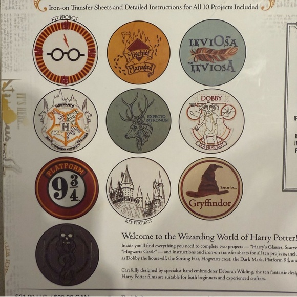 Brand NEW Harry Potter Embroidery Kit - Picture 4 of 10